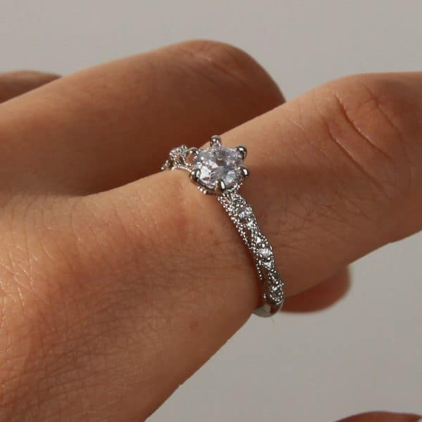 Simple Fashion Relievo Open Ring For Women