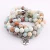 8mm frosted Amazon Stone Bracelet