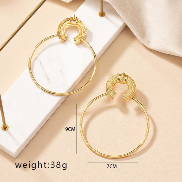 Ornament Big Circle Earrings