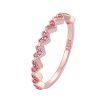 S925 Sterling Silver Ring Female Loving Heart Zircon