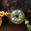 Corn Knot Hetian Jade Safety Buckle Bracelet