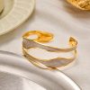 Women's Stainless Steel Drip Bracelet Adjustable Opening