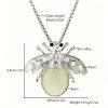 Fantasy Luminous Bee Necklace Firefly Inlaid Pearl Design Personalized Luminous Effect