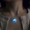 Hollow Open Lucky Tree Noctilucent Necklace Women