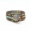 Hand-woven stone bracelet