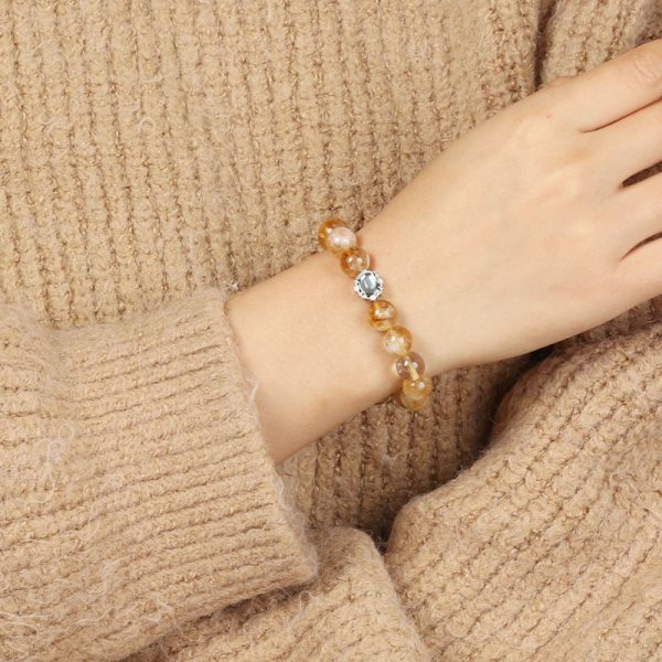Design Crystal Citrine Ornament Girlfriend Gift Bracelet