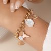 Women's Shell Pearl Mermaid Tail Bracelet