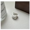 S925 Sterling Silver Niche Matte Ring