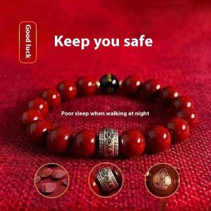 Purple Gold Sand Bracelet Eight Patron Saints Buddha Beads Lucky Bracelet