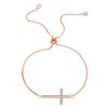 Women's Diamond Pull-out Cross Bracelet