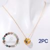 Natural Stone Beaded Necklace Set