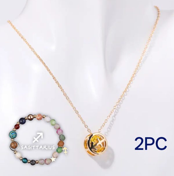 Natural Stone Beaded Necklace Set