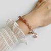 Accompanying Stone Beads Bracelet Women's Irregular Stone Lobster Buckle