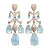 Women's Drop Shaped Diamond Zircon Earrings