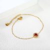 European And American Fashion Round Drop-shaped Stainless Steel Bracelet For Women