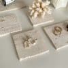 Super Beautiful Cave Stone Ins Wind Jewelry Display Props Beige Stone Cushion