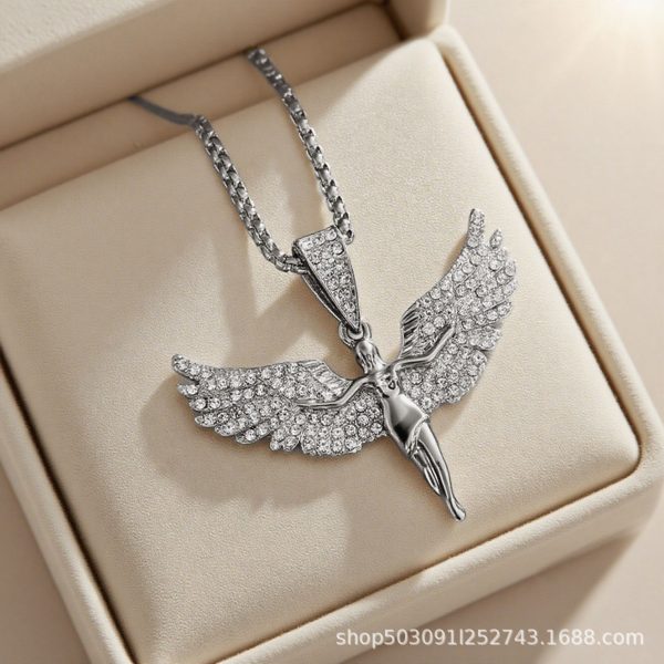Personality Diamond Stud Men's And Women's Light Luxury Necklace