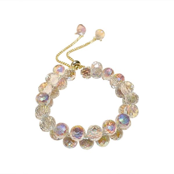 Female Vintage Double Row Crystal Bracelet