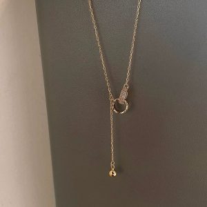 Gold Necklace Female Clavicle Chain