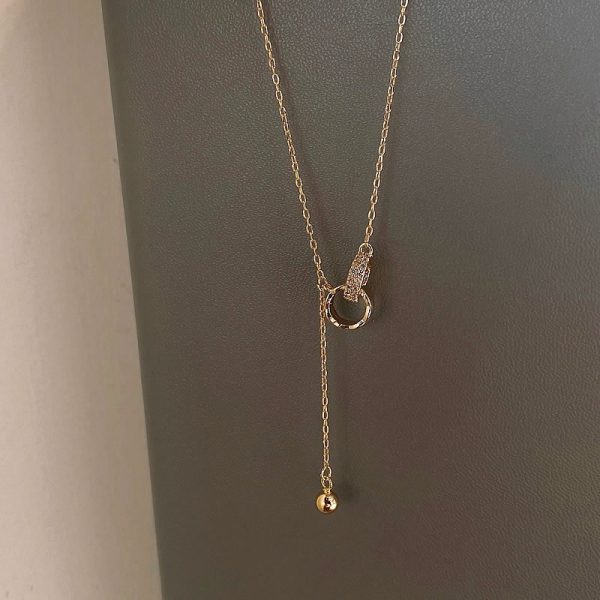 Gold Necklace Female Clavicle Chain