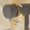 Light Luxury Graceful Personality Two-color Copper Plating Peach Heart Bracelet