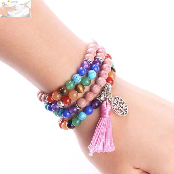 Yoga bracelet natural stone bracelet