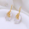Copper Plated Real Gold Design Versatile Baroque Shaped Pearl Earrings