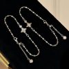 Double-sided Four Eight-pointed Stars Diamond Bracelet S925 Sterling Silver Sweet Special Interest Light Luxury Asterism High-grade Bracelet