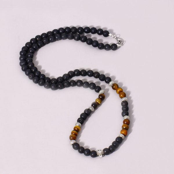 Volcanic Stone Necklace Sweater Punk Jewelry Fashion