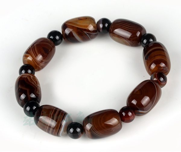 A Lucky Drum Bead Buddhist Prayer Bead Bracelet