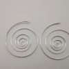 Circle silver earrings