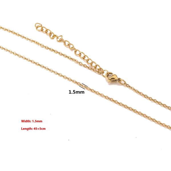 Stainless Steel Water Corrugated Chain Ladies Clavicle Chain