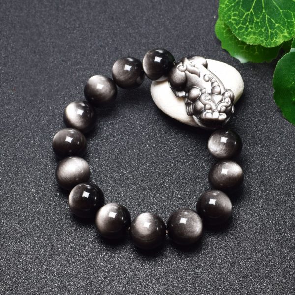 Fu Jingyuan Jewelry Silver and Stone Pixiu Bracelet