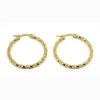 European And American Fashion Stainless Steel Twist Twisted Wire Big Circle Earrings