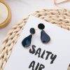 Drop Glaze Geometric Earrings Irregular Round Square Drop Earrings