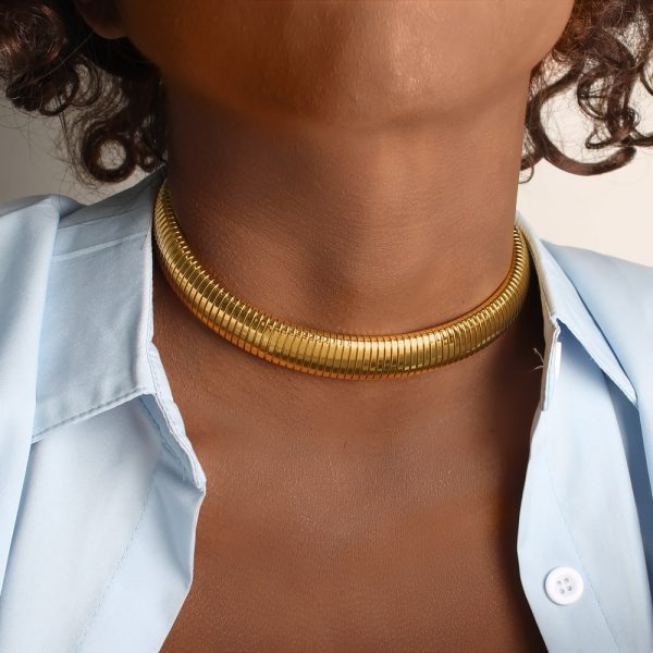 Creative Versatile Antique Ring Stripe Twin Collar