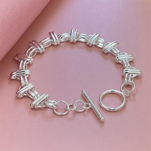 Silver Plated Tic Bracelet Xiaohongshu Same Style Bracelet