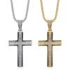HIPHOP Stainless Steel Gold Plated Full Diamond Necklace