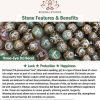 Three-eye Agate Tibet Beads Men's Bracelet
