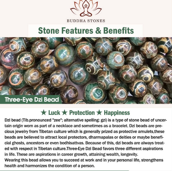 Three-eye Agate Tibet Beads Men's Bracelet