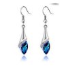 New Angel Elf Earrings Necklace Bracelet Three-piece Austria Crystal Alloy Jewelry Set Wholesale