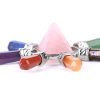 Natural crystal semi-precious stone seven chakra jewelry
