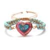 Knitting pine stone love bracelet