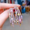 European and American Exaggerated Full Diamond Geometric Circle Earrings