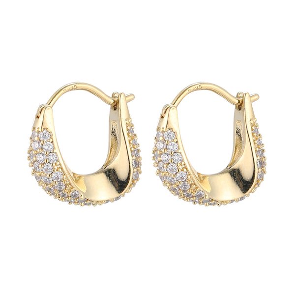 925 Silver Needle High-grade Zircon Earrings For Women