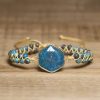 Retro Ethnic Style Natural Stone Hand Weaving Bracelet