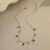 Multicolor Zircon Tassel Pendant Necklace