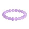 Lavender Round Beads Iced Light Purple Crystal Bracelet