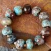 Natural stone woven bracelet