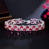 European And American Fashion Refined Zircon Bracelet Micro-inlaid Sapphire Rhinestone